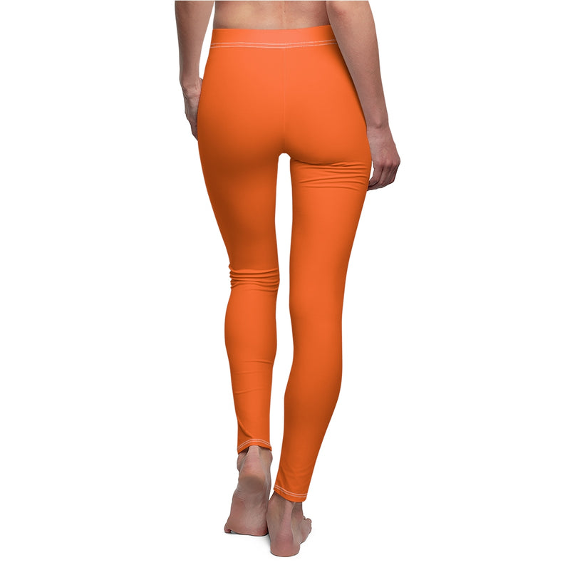 Burnt Orange Casual Leggings - Function123