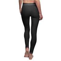 Jet Black Casual Leggings - Function123