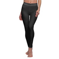 Jet Black Casual Leggings - Function123