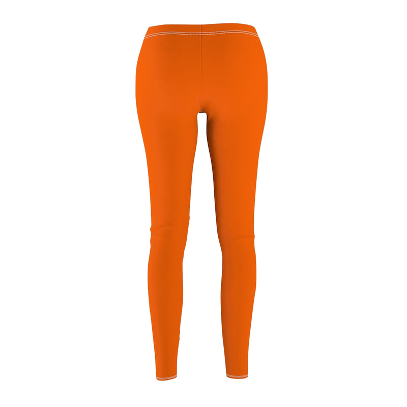 Burnt Orange Casual Leggings - Function123