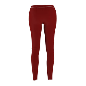 Burgundy Casual Leggings - Function123