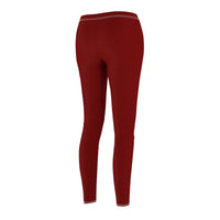 Burgundy Casual Leggings - Function123