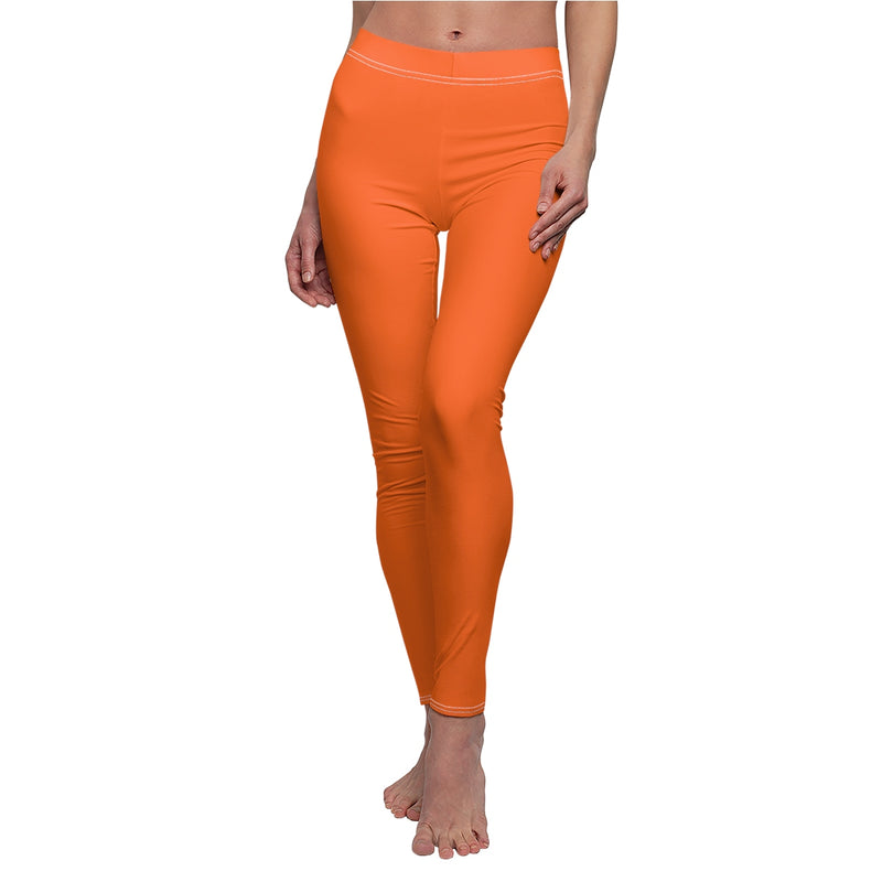 Burnt Orange Casual Leggings - Function123
