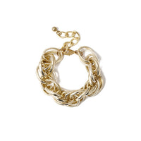 Boho Punk Heavy Metal Chunky Chain Bracelet Bangle Women Men Armband Steampunk Indian Brand Lock Bracelets Friend Couple Jewelry