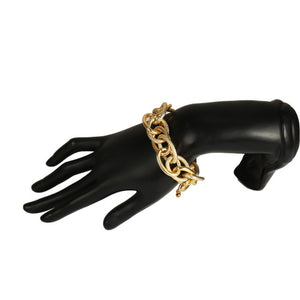 Boho Punk Heavy Metal Chunky Chain Bracelet Bangle Women Men Armband Steampunk Indian Brand Lock Bracelets Friend Couple Jewelry