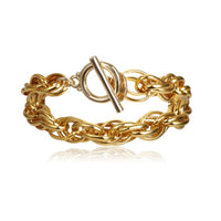 Boho Punk Heavy Metal Chunky Chain Bracelet Bangle Women Men Armband Steampunk Indian Brand Lock Bracelets Friend Couple Jewelry