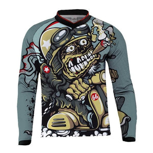 2019 MX Enduro Downhill Jerseys Mountain Bike Racing Clothing DH MTB Shirt Black Long Jersey BMX Motocross T Shirt Men - Function123