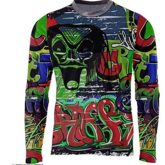 2019 MX Enduro Downhill Jerseys Mountain Bike Racing Clothing DH MTB Shirt Black Long Jersey BMX Motocross T Shirt Men - Function123