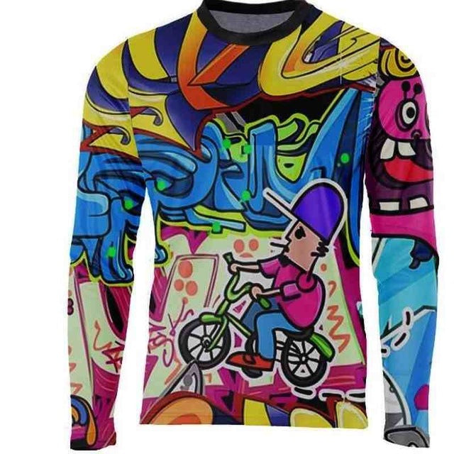 2019 MX Enduro Downhill Jerseys Mountain Bike Racing Clothing DH MTB Shirt Black Long Jersey BMX Motocross T Shirt Men - Function123