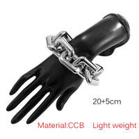 SRCOI Simple Punk CCB Chain Bracelet Exaggerated Geometric Square Twisted Thick Link Chain Bracelet Women Hip Hop Jewelry